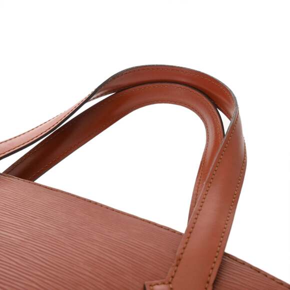 LOUIS VUITTON Authentic Brown Leather Shoulder Bag - Picture 5 of 11